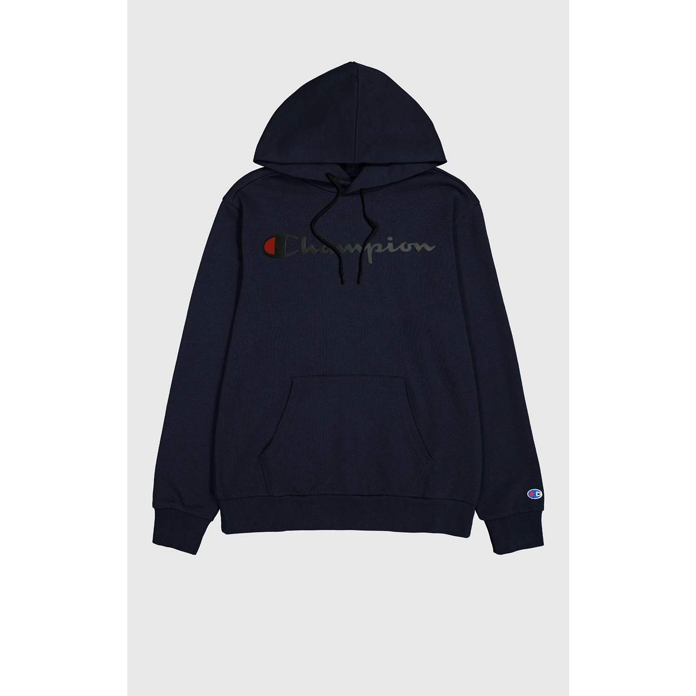 Navy Logo Oversized Hoodie Hoodie with Mesh Breathable Sporty