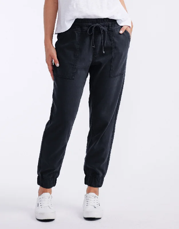 Weekend Utility Pants - Black Soft Stretch Pants