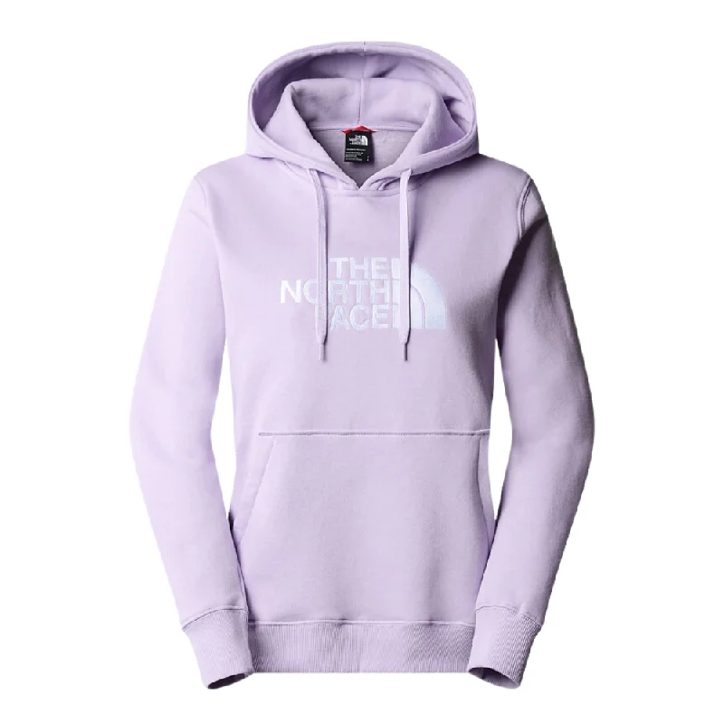 Womens Drew Peak Hoodie Lite Lilac Hoodie with Crew Neck Simple Timeless