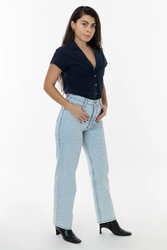 RDNW08 - Straight Leg High Waisted Jean Elegant Bootcut Fit Jeans