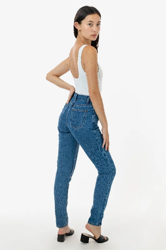 RDNW701 - High Waisted Tapered Jean Cozy Relaxed Fit Jeans