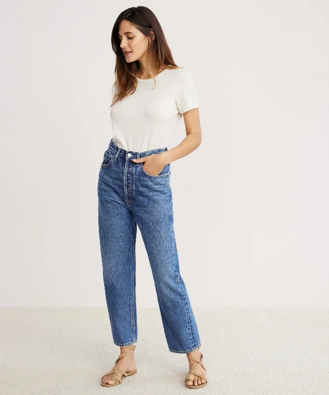 90's Crop Jean Elegant Skinny Leg Jeans