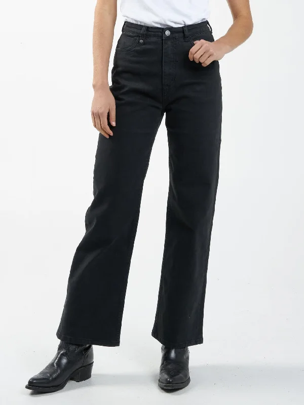 Cherry Jean - Dusk Black Stylish High-Waist Jeans