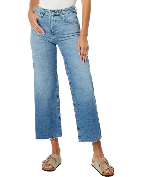 AG Saige Wide Leg Crop Jean in 18 Years Atlantic Classic Slim Fit Jeans