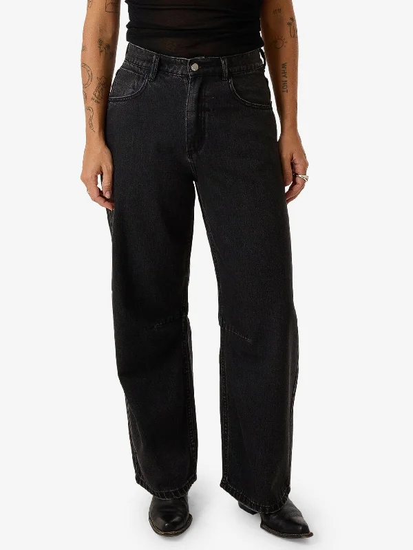 Dylan Jean - Aged Black Fashionable Relaxed Fit Denim