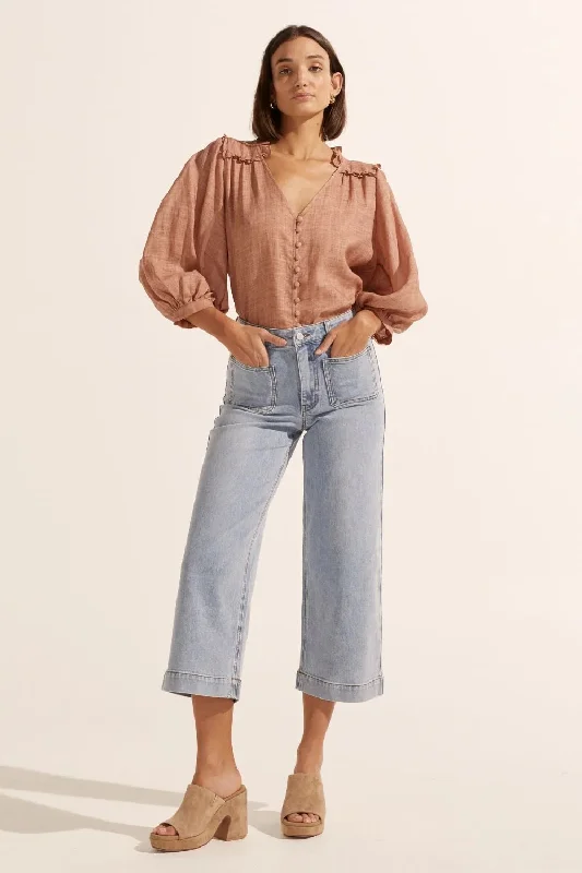 Establish Jean - Light Washed Chic Cropped Jeans