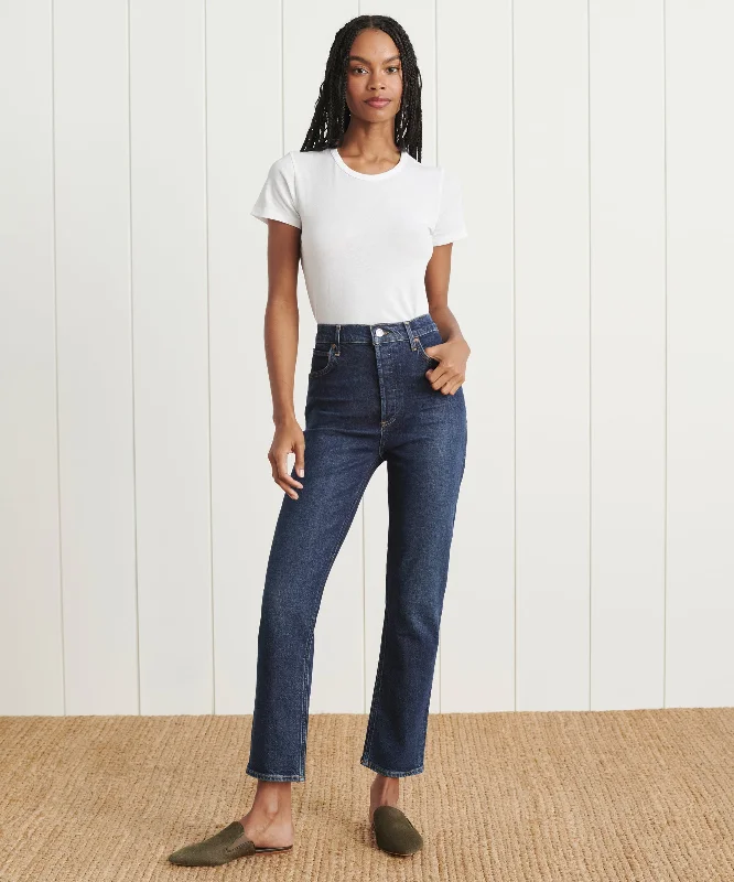 Riley Long Jean Chic Faded Blue Jeans