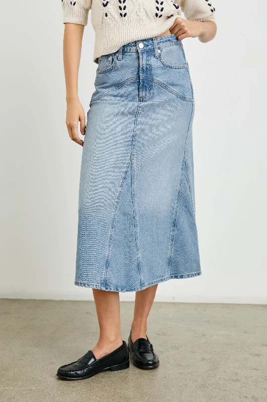 DEL REY SKIRT - ORIGINAL BLUE corduroy skirt comfortable