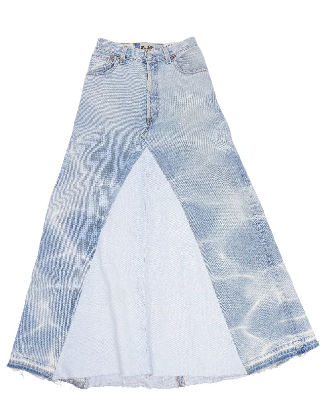 Denim Maxi Skirt denim skirt trendy