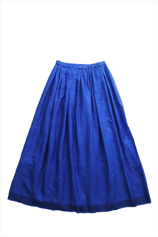 Injiri Folklore Skirt 94 Blue wool skirt sturdy