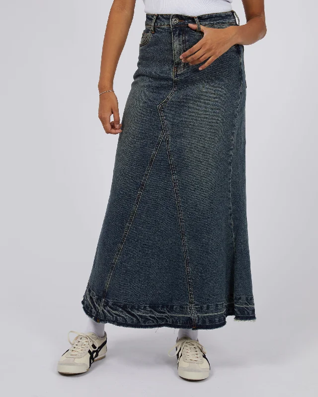 Letty Denim Maxi Skirt lace skirt delicate