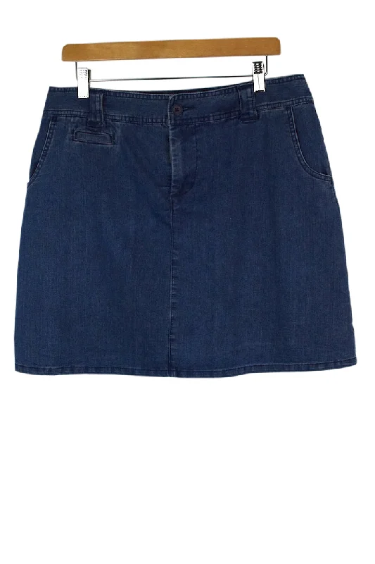 Denim Mini Skirt silk skirt lustrous