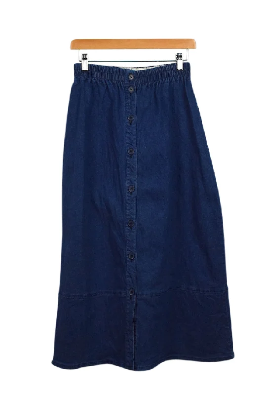 Reworked Denim Skirt breathable skirt fabric