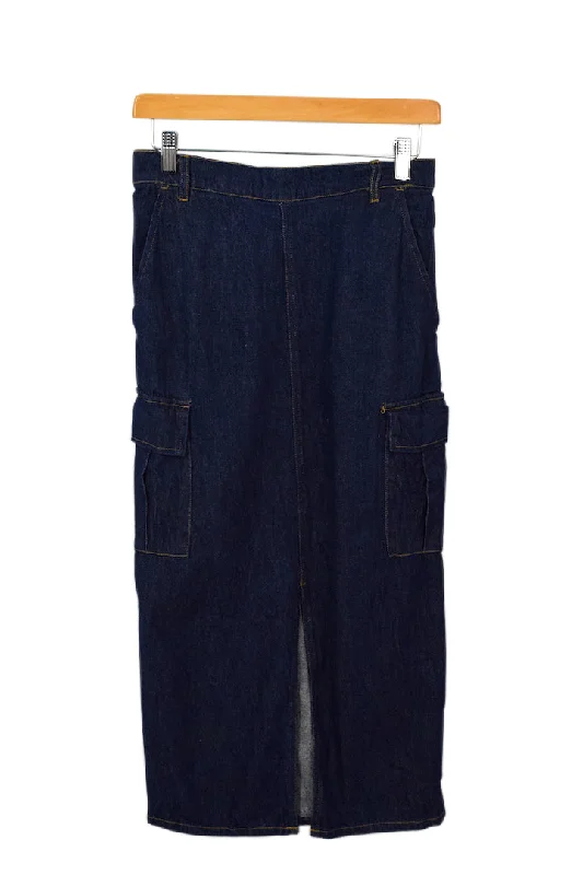 Reworked Denim Skirt corduroy skirt durable