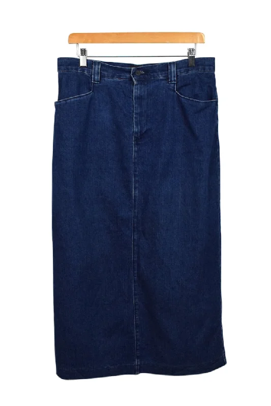 Lee Brand Denim Skirt wrap skirt elegant